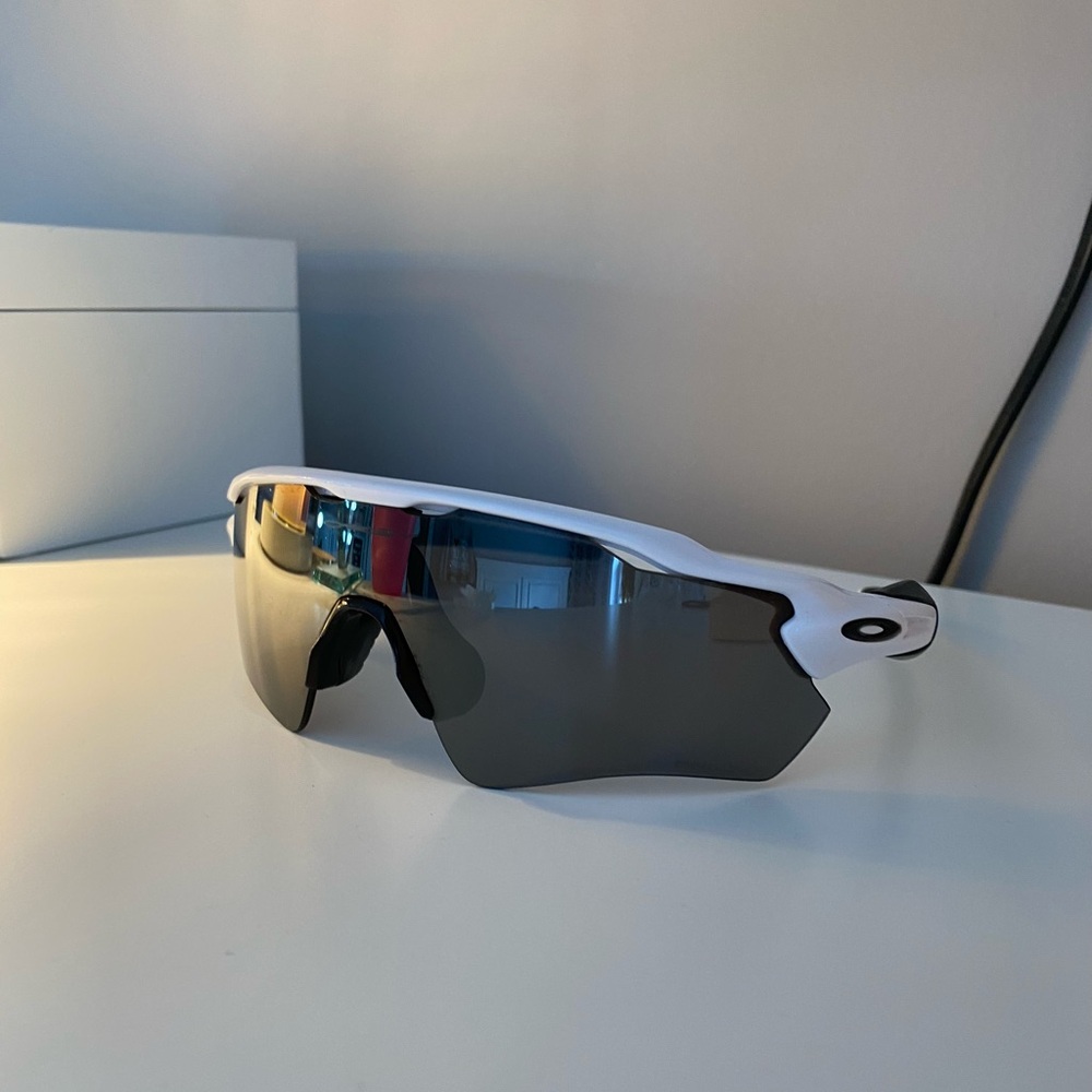 Oakley White Sports Sunglasses